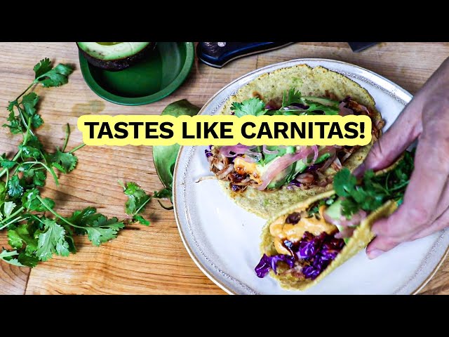 Easy Jackfruit Tacos Recipe (Tastes Like Carnitas!)