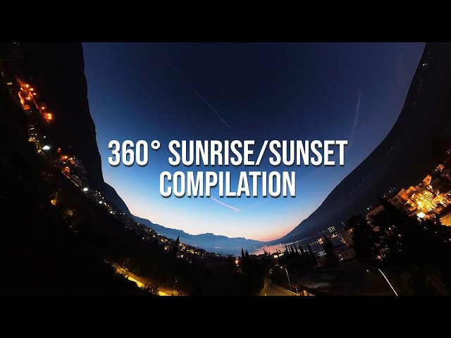 360 Sunrise/Sunset Timelapses Compilation | Amazing Nature Views for VR