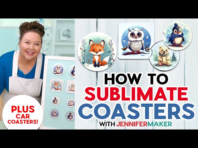 How To Sublimate Coasters With Best Blanks | Neoprene Car Coasters, MDF, Cricut, Ceramic