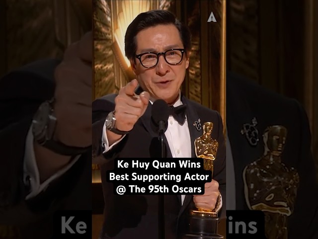 Ke Huy Quan Wins Best Supporting Actor for 'Everything Everywhere All at Once' At The 95th #Oscars