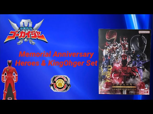 P-Bandai Gokaiger Memorial Edition Anniversary Heroes & KingOhger Key Set Review