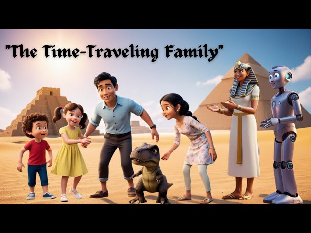 "The Time-Traveling Family" l Animationstories l hindistory l kahani l magic l kidsstory