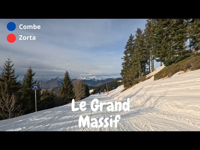 Le Grand Massif - Les Carroz blue Combe & red Zorta